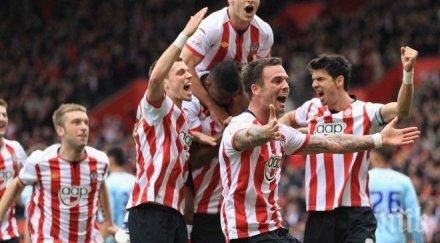 саутхемптън удари ливърпул изстреля топ висшата лига