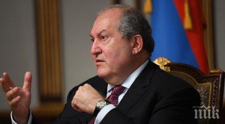 президентът армения зарази новия коронавирус