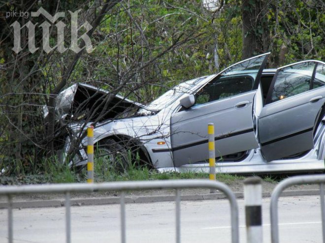 Баровец заби БМВ-то си със 150 км/час в дърво, загина на място