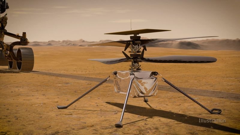 Мини хеликоптерът на Марс с четири полета в следващите седмици