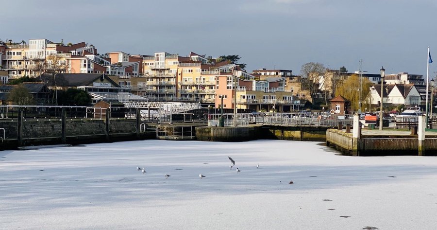 Темза замръзна за пръв път от 60 години