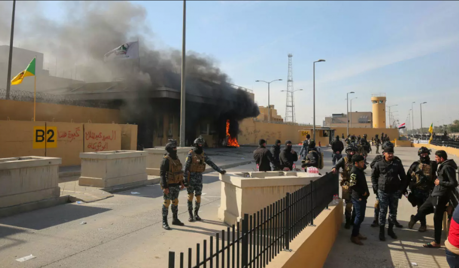 Обстрел по посолството на САЩ в Ирак