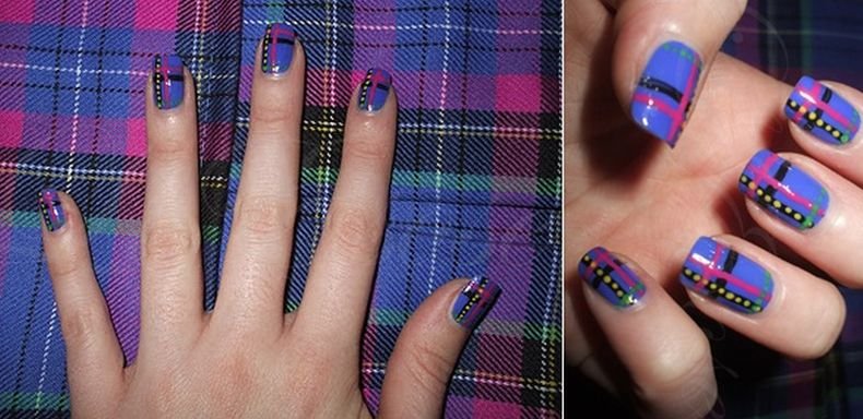 Карираният маникюр превзема нета