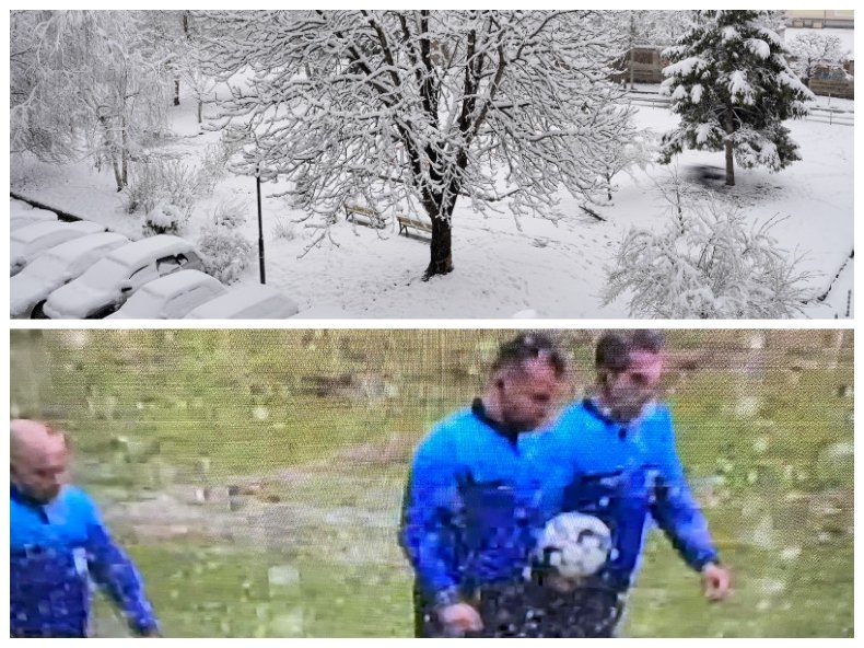 СНЕЖНИЯТ АД НАСТЪПВА КЪМ СОФИЯ ОТ ЗАПАД: Спряха футболен мач в Перник заради обилен валеж