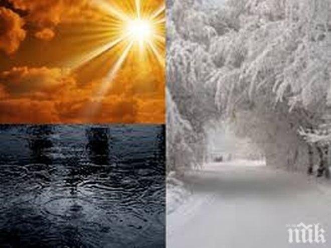 НЯМА ПРОШКА: Облаци със студен дъжд скриват утринното слънце, ще го обърне на сняг