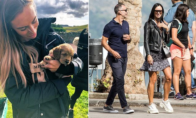 8-месечно куче скара Райън Гигс и бившата му