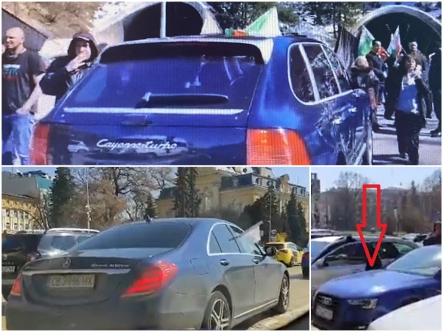 ГОРЕЩО В ПИК: Вижте колите от незаконната блокада на бедните майки на Манолова - Порше Кайен, S класа и спортно Ауди (СНИМКИ)