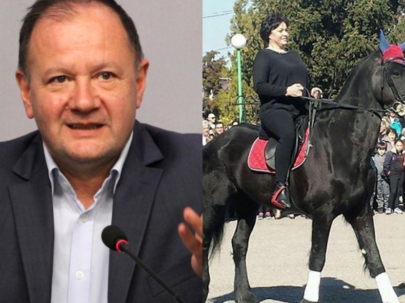 Михаил Миков с парещ коментар: Конят стигна в реката и само тази, която е на коня, не го разбра Михаил Миков с парещ коментар: Конят стигна в реката и само тази, която е на коня, не го разбра
