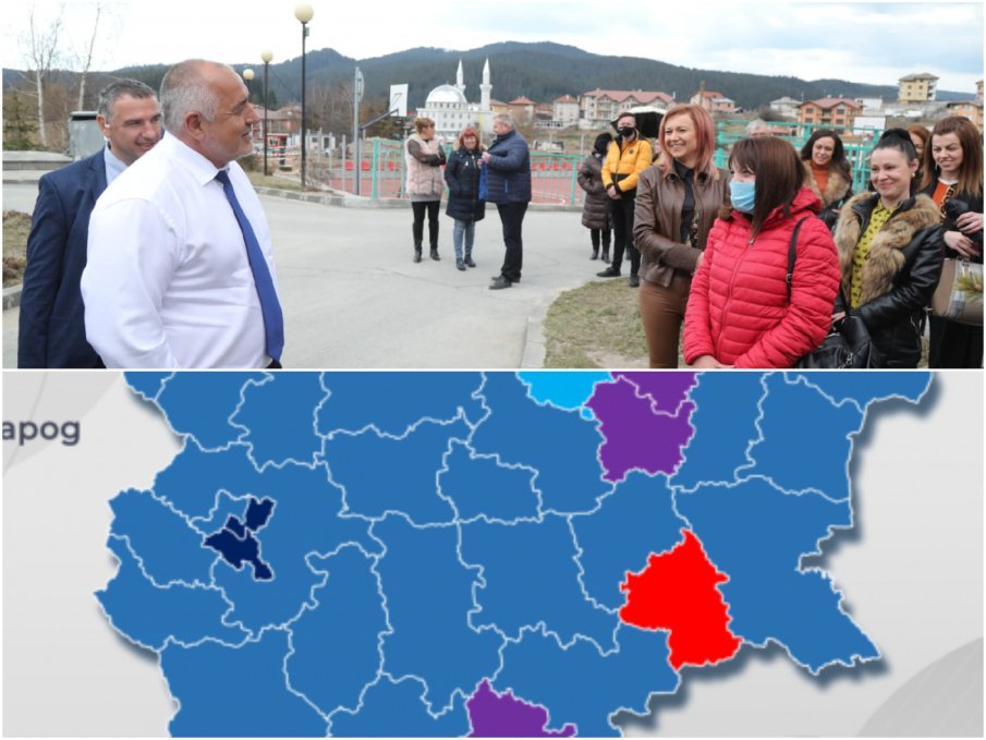 ГОРЕЩИ ДАННИ: България грейна за 14-и път с цвета на ГЕРБ, а мнозинството гласува доверие на Борисов (КАРТА)