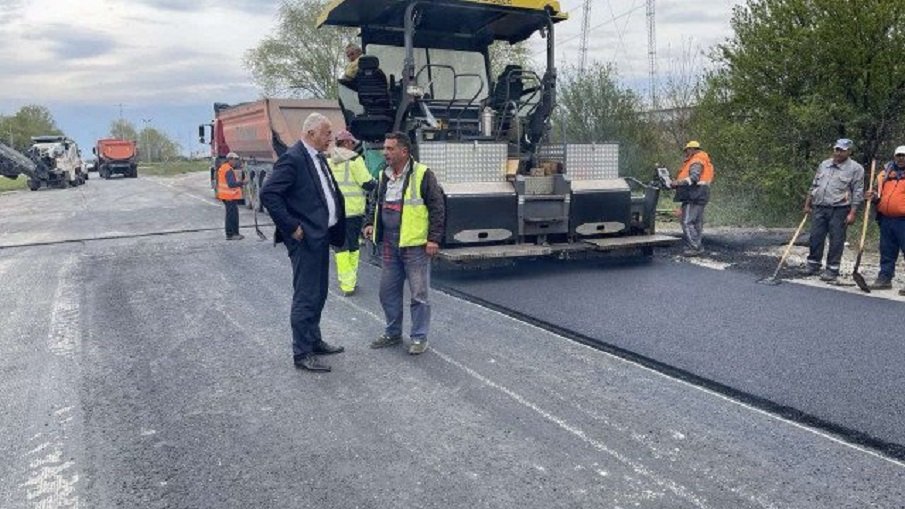 Кметът на Пловдив инспектира ремонта на Околовръстното