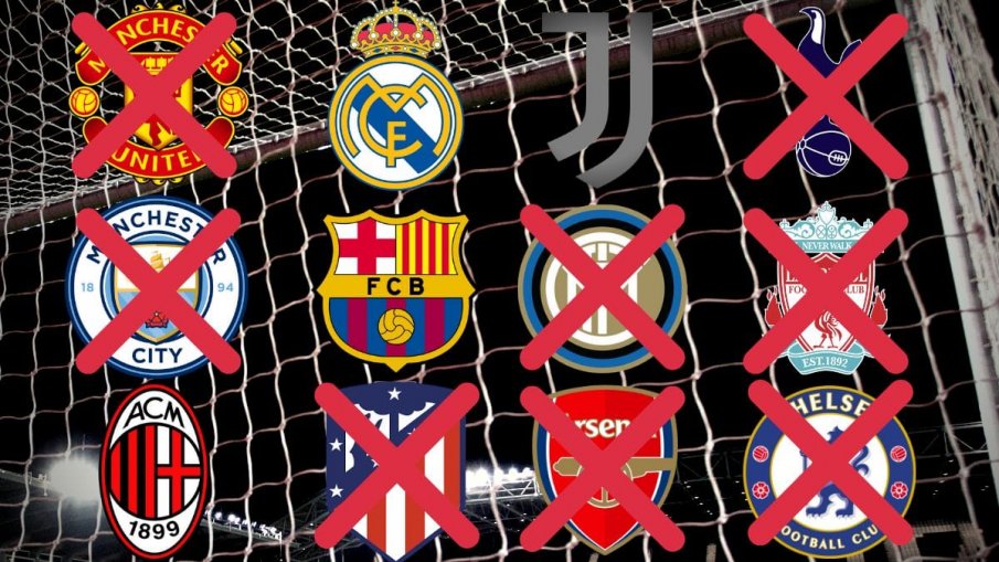 Само четири клуба останаха в Европейската Суперлига