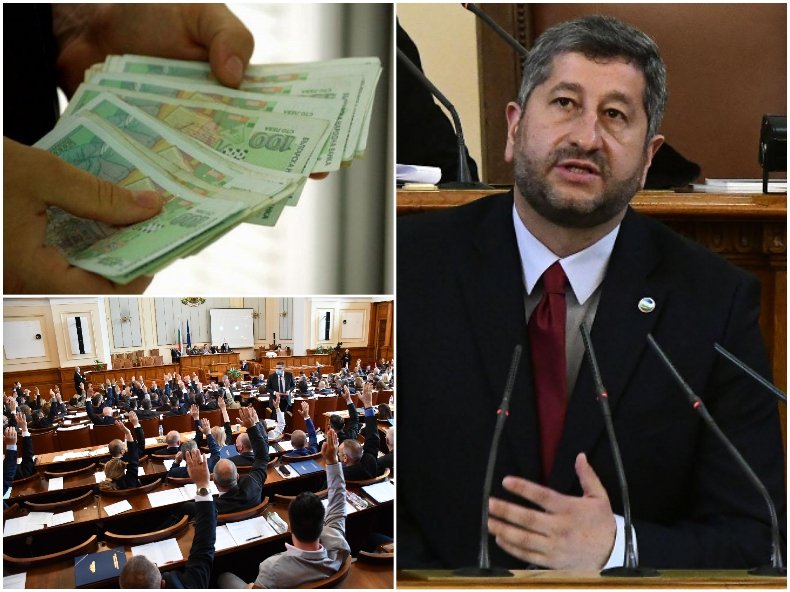 10 бона става депутатската заплата по предложение на Христо Иванов
