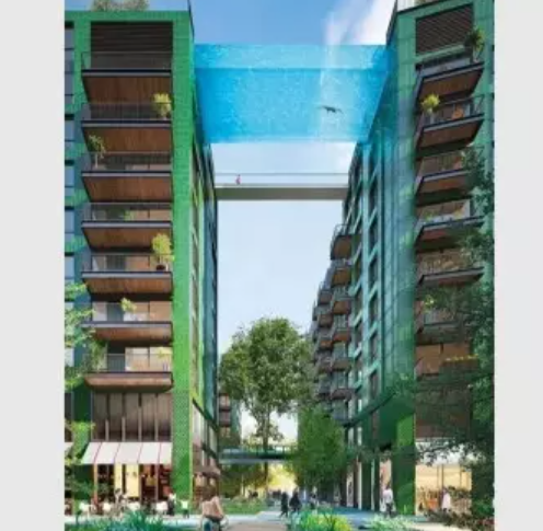 В Лондон откриват басейн във въздуха