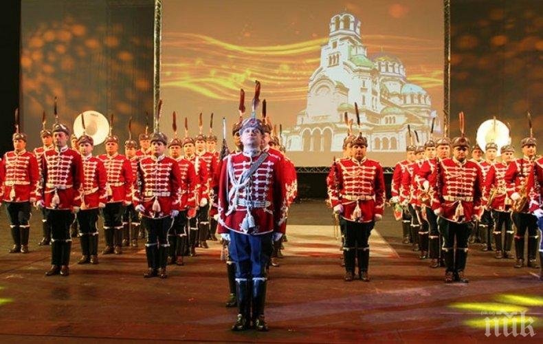 Представителният ансамбъл на въоръжените сили и Гвардейският представителен духов оркестър с празничен концерт в София по повод 6 май Представителният ансамбъл на въоръжените сили и Гвардейският представителен духов оркестър с празничен концерт в София по повод 6 май
