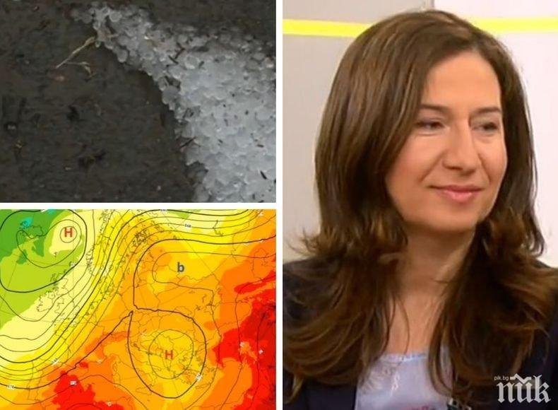 ТОП СИНОПТИК: Анастасия Стойчева локализира къде ще падне градушка през седмицата