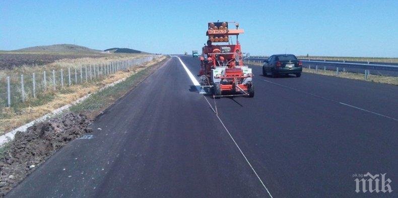 АПИ: На 15 и 16 май движението в два участъка на магистрала „Тракия“ ще е в една лента