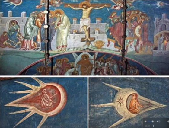 ТУК ЛИ СА: Астронавтите от МКС заснеха НЛО като иконата с Разпятието (ВИДЕО)