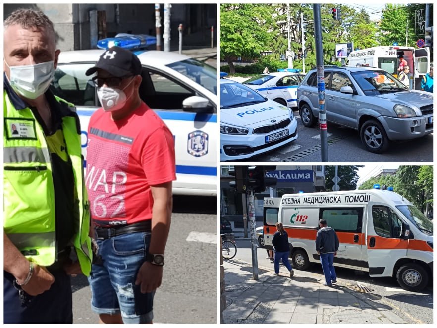 Бургазлия с хонда помля пешеходка (ВИДЕО)