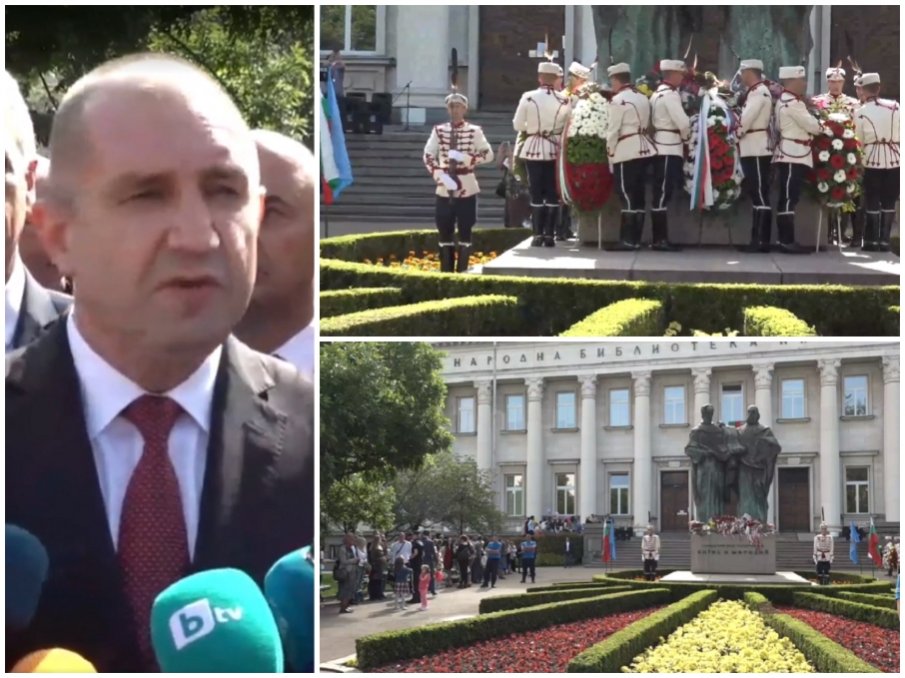 ИЗВЪНРЕДНО В ПИК TV! Радев пред Националната библиотека на 24 май: България винаги е вървяла напред чрез просвета, знание и духовност (ВИДЕО/СНИМКИ/ОБНОВЕНА)