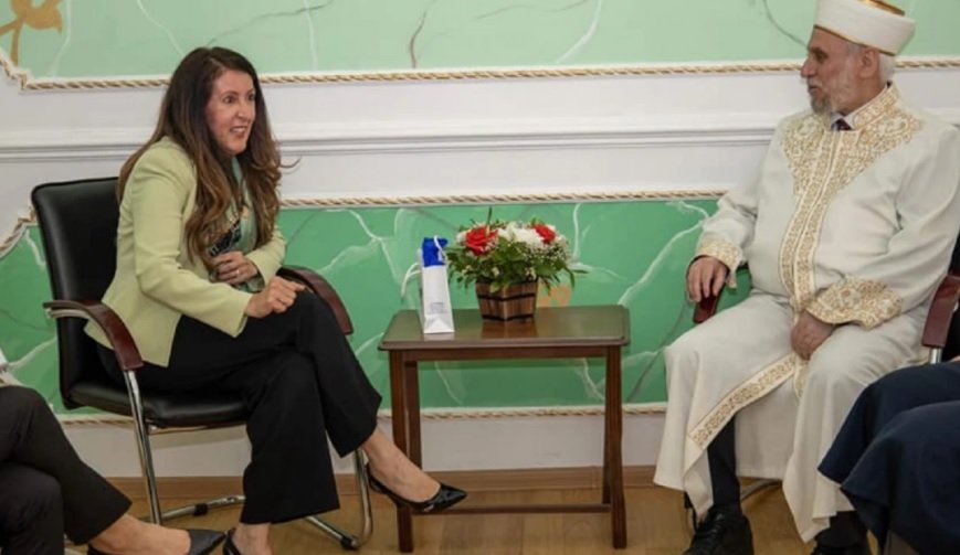 Херо Мустафа на среща с главния мюфтия д-р Мустафа Хаджи