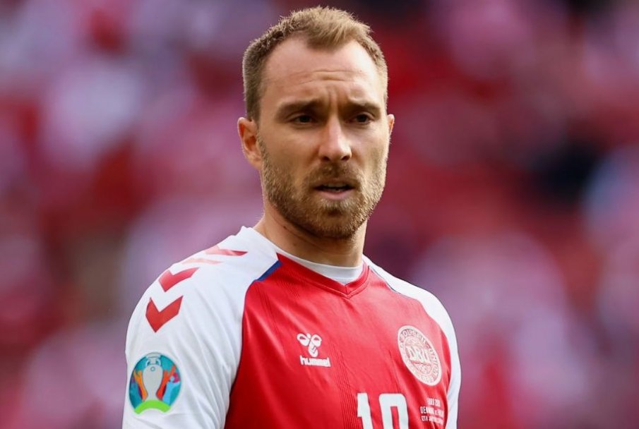 Датският национал по футбол Кристиан Ериксен даде първото си обширно