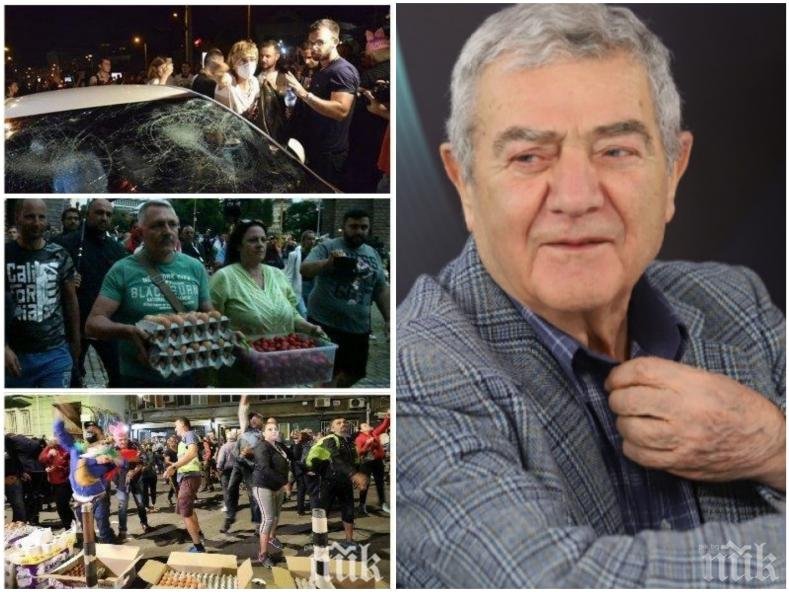 Поетът Стефан Цанев: Тревожи ме, че това служебно правителство прилича на революционен конвент - обвинява, съди и изпълнява присъдите, без да е избрано от народа. Всевишният ли му дава тези права?