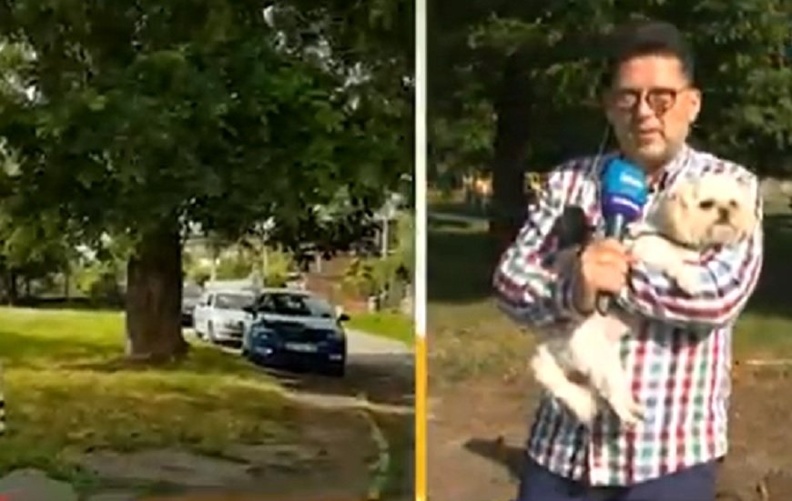 Румен Бахов шокира ефира - гушна изгубено кученце, то се изпика върху него (СНИМКИ)