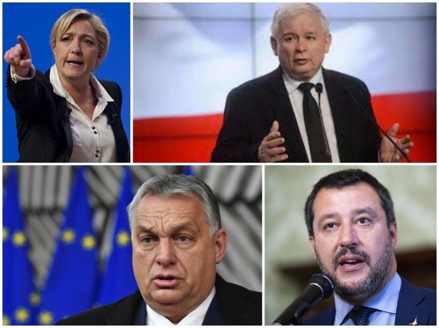 ГОРЕЩО В ПИК: Качински, Орбан, Льо Пен, Салвини и 16 партии подписаха меморандум за нова европейска десница