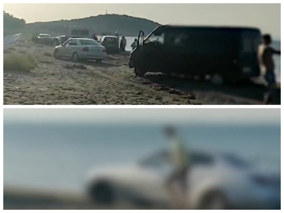 Автомобили превърнаха плажа Вромос в паркинг