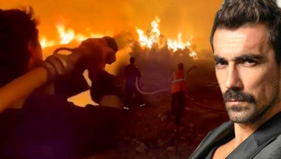Турски актьор се включи в борбата с пожарите
