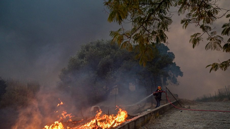 Голям горски пожар застрашава черногорската столица Подгорица