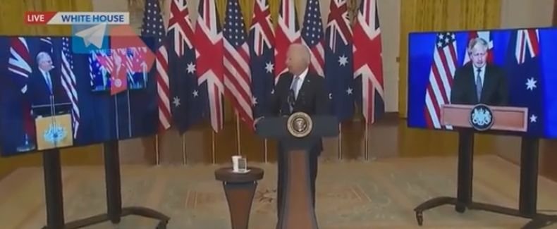 ПОРЕДЕН ГАФ! Джо Байдън забрави името на премиера на Австралия по време на обявяванео на създаването на AUUKUS (ВИДЕО)