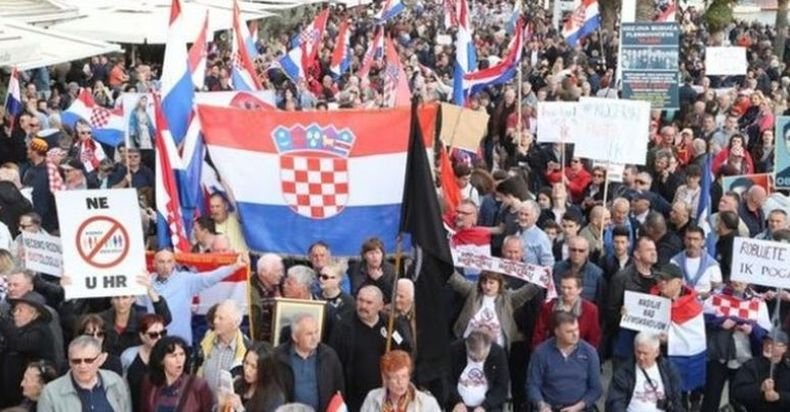 Хиляди протесираха в Загреб срещу мерките заради коронавируса