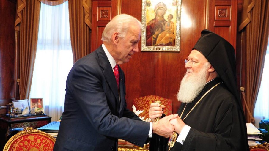 Вселенският патриарх се среща с Байдън в Белия дом