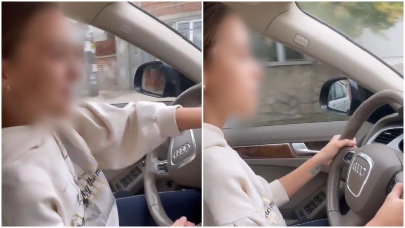 ПОСЛЕДОВАТЕЛКА НА МАЛКИЯ ФОНЧО: 12-годишна подкара колата на кака си (ВИДЕО)