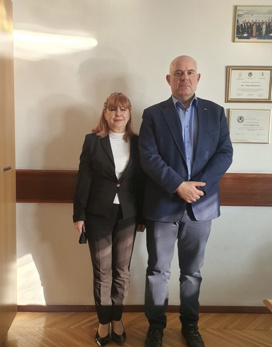 Иван Гешев се срещна с административния ръководител на Прокуратурата за борба с организираната престъпност на Северна Македония