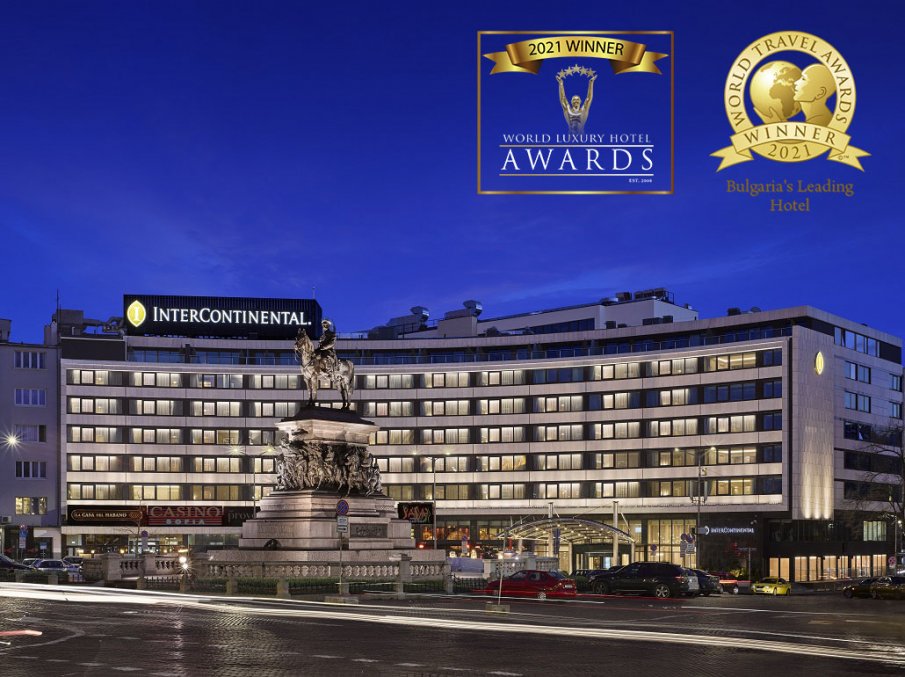 InterContinental Sofia с две международни награди за най-добър хотел