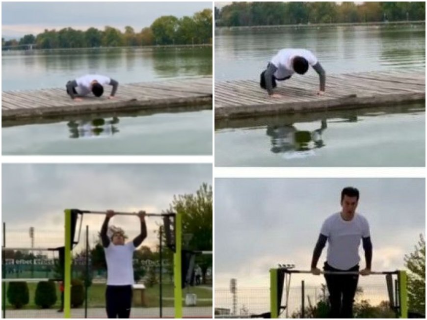 Кирил Петков копира боса си Радев предизборно - превърна в казарма с лицеви опори и коремни Гребната база в Пловдив