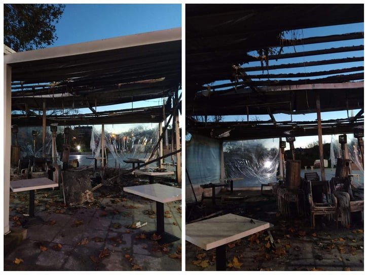 Пожар изпепели най-известното заведение в Бургас