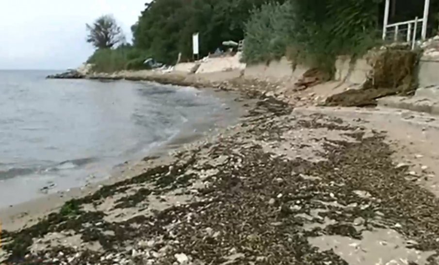 Изчезващ плаж край Варна започна да се възстановява