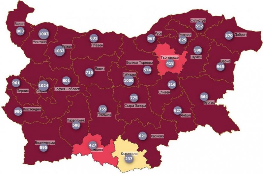 Пловдив излезе от тъмночервената зона
