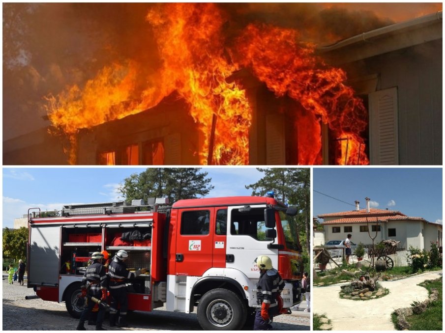 УЖАСЯВАЩ ИНЦИДЕНТ: Голям пожар в старчески дом край Варна, 9 души са загинали
