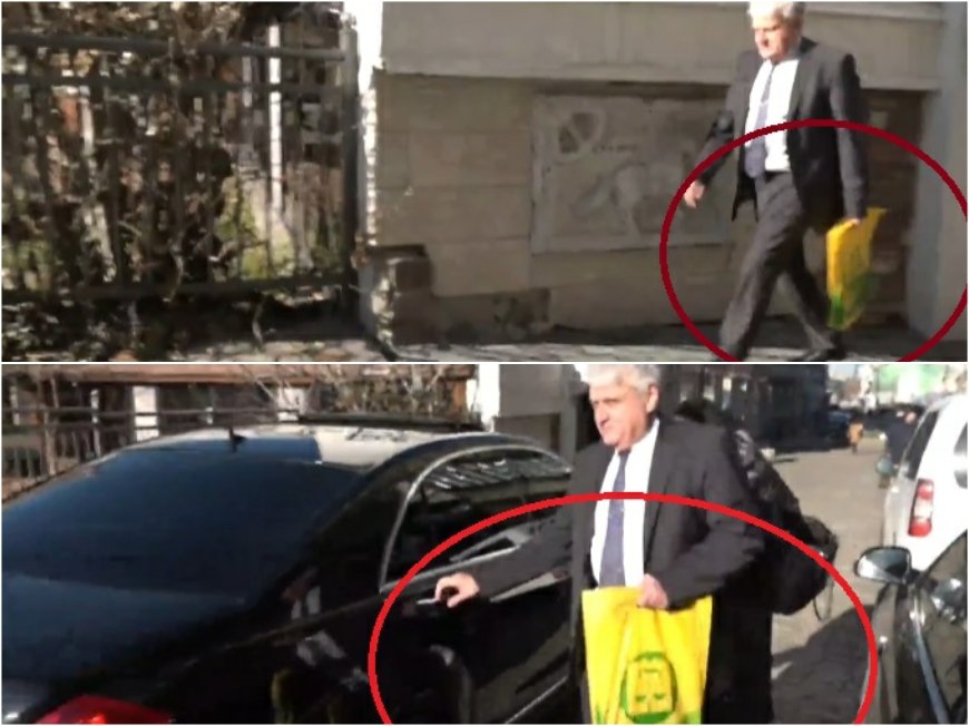 ГОРЕЩО В ПИК TV: Какво криеше Бойко Рашков в жълтата торбичка, с която избяга от запоя с магистрати в столичен ресторант (ВИДЕО/СНИМКИ)