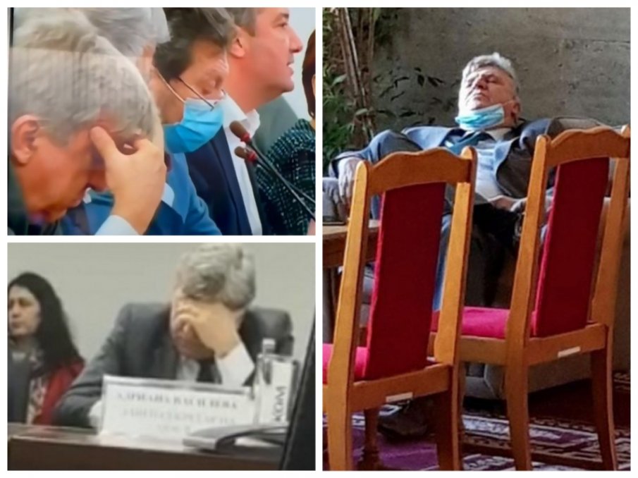 САМО В ПИК: Депутат от БСП в прегръдката на Морфей - сънят събори Манол Генов по време на енергийната комисия в НС (СНИМКИ/ВИДЕО)