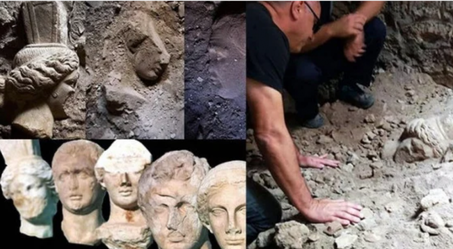 Откриха глави на статуи на възраст над 2000 години в Града на голата Афродита