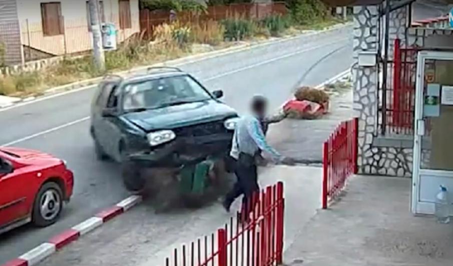 ПОТРЕС: Пиян без книжка и с дете в колата се вряза в магазин в Лом