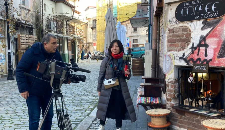 Японският телевизионен гигант Асахи засне филм за забележителностите на квартала