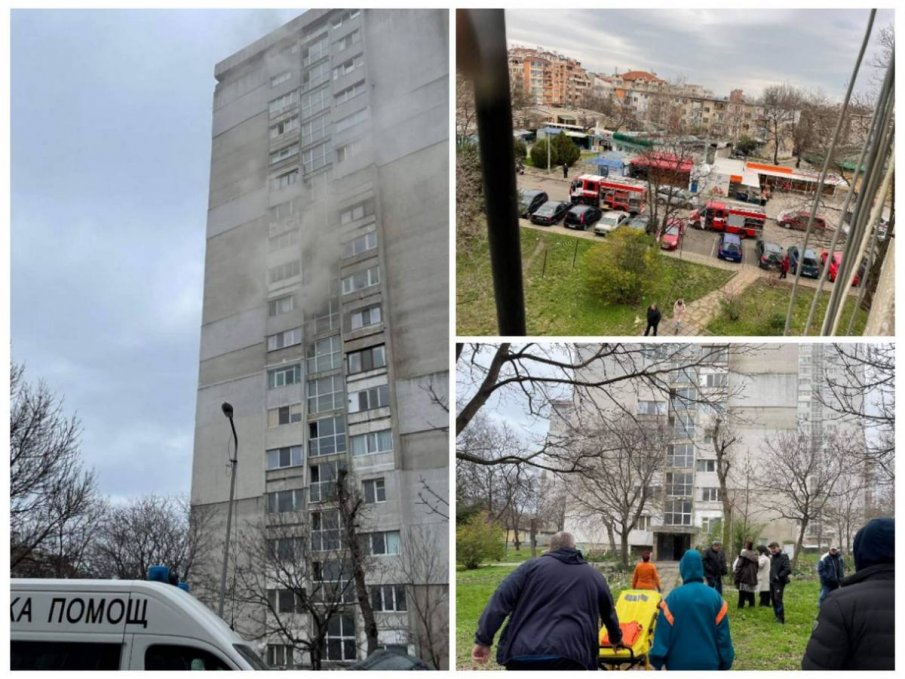 Известен фотограф пострада при пожара в 16-етажния блок в Бургас