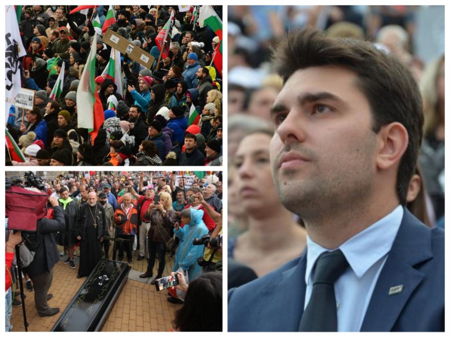 Георг Георгиев: Безочлива наглост! Тези, които носеха ковчезите, сега говорят за вандализъм. А къде бяха тези ви мисли, хуни, докато към МС летяха риба и яйца?