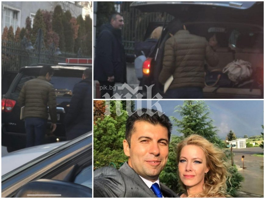 УНИКАЛНИ СНИМКИ В ПИК: Кирил Петков и жена му се изнесоха на почивка с автомобил на НСО и двама охранители